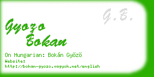 gyozo bokan business card